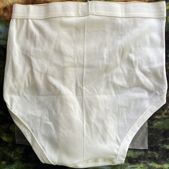 NWOT vintage 3 white pair of briefs. - Picture 2 of 3